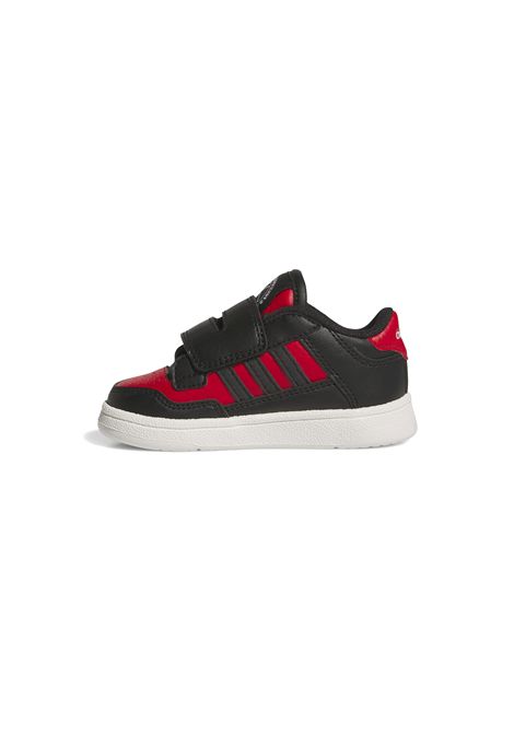 Adidas Rapid Court CF Shoes Black Red Infant ADIDAS CORE | Sneakers | JR1024-